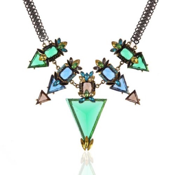 The Kaleidoscope Crystals Statement Necklace - Picture 1 of 5
